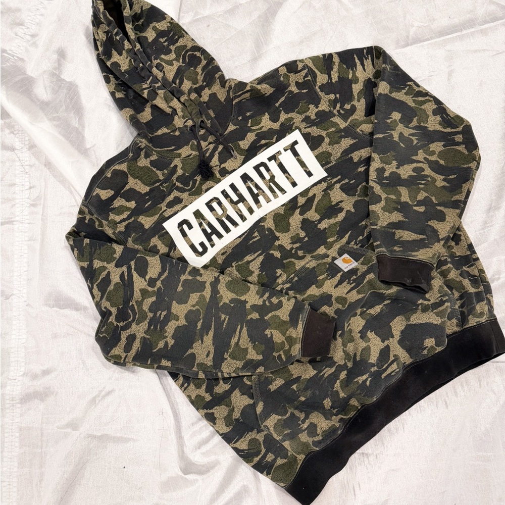 Carhartt Green Camo Hoodie